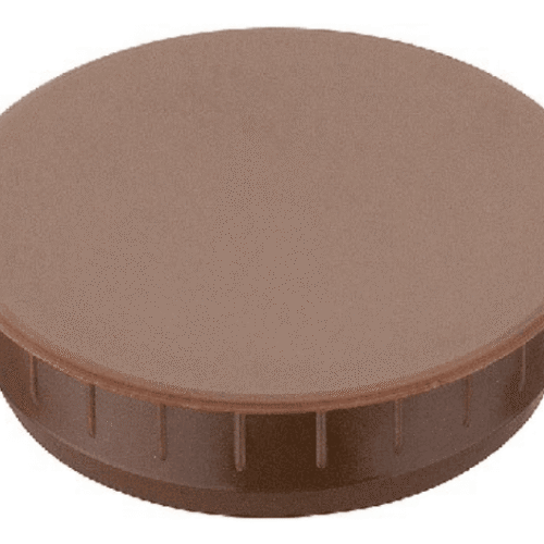 2 stuks afdekkap/dop ø 35 mm voor scharniergat kleur BRUIN
