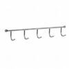 5-hakenstrip (aanschroefbaar) chroom 5-hakenstrip (aanschroefbaar) chroom