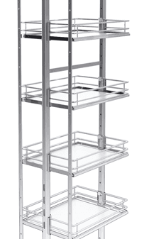 Apotheekbeslag met 5 manden - Hoogte 1950 t/m 2150 mm