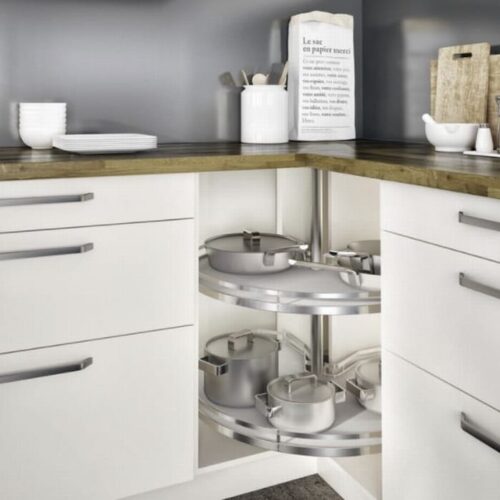 ES71 carrouselkast beslag compleet Wit-Zilver (zonder kruis) ES71 carrouselkast beslag compleet Wit-Zilver (zonder kruis)