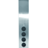 Energie-hoekzuil 4ST stopcontact rvs - Met USB lader. Energie-hoekzuil 4ST stopcontact rvs - Met USB lader.