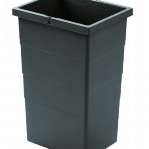 Hailo 1 x 13 liter - 380 mm hoog Donker grijs Hailo 1 x 13 liter - 380 mm hoog Donker grijs