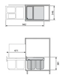 Hailo Tandem-RB - Voluittrek comfort model 40 liter