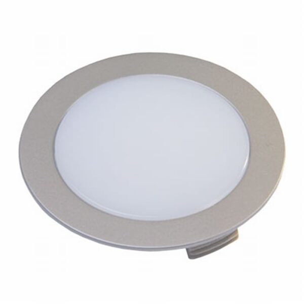 Hera FR-68 LED ronde inbouwspot inox-look - 24V warm wit.