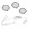 Hera FR-68 LED set inox-look - set van 3. Hera FR-68 LED set inox-look - set van 3.