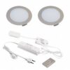 Hera FR-68 + dimmer LED set inox-look - set van 2. Hera FR-68 + dimmer LED set inox-look - set van 2.