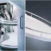 Kessebohmer REVO90 carrouselkast beslag compleet zilver-wit Kessebohmer REVO90 carrouselkast beslag compleet zilver-wit