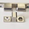 Kogelsnapper 50 mm met tegenplaat messing vernikkeld Kogelsnapper 50 mm met tegenplaat messing vernikkeld
