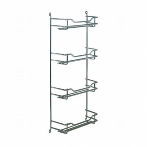 Kruidenrek voor 4x3 potjes chroom