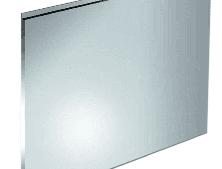 Rvs achterwand budgetmodel 20 mm dik. 600 x 650 x 20 mm.