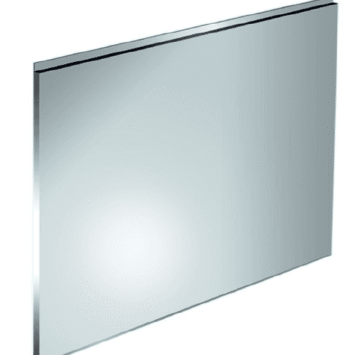 Rvs achterwand budgetmodel 20 mm dik. 900 x 750 x 20 mm.