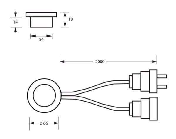 Schakelaar Bottomswitch - Elektra RVS. keukenrepareren.nl
