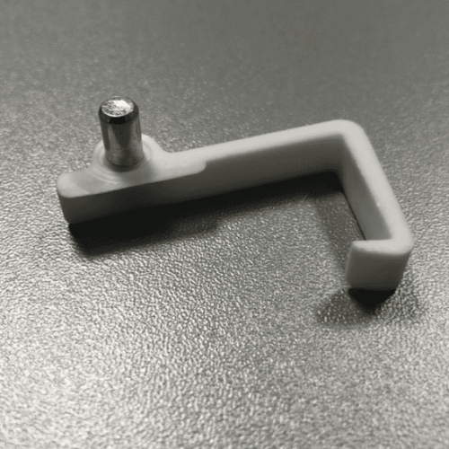 Schapdrager klem 19mm Wit (5mm boring) setje L&R