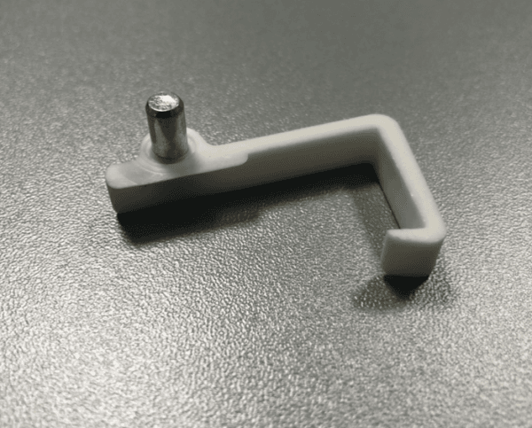 Schapdrager klem 19mm Wit (5mm boring) setje L&R
