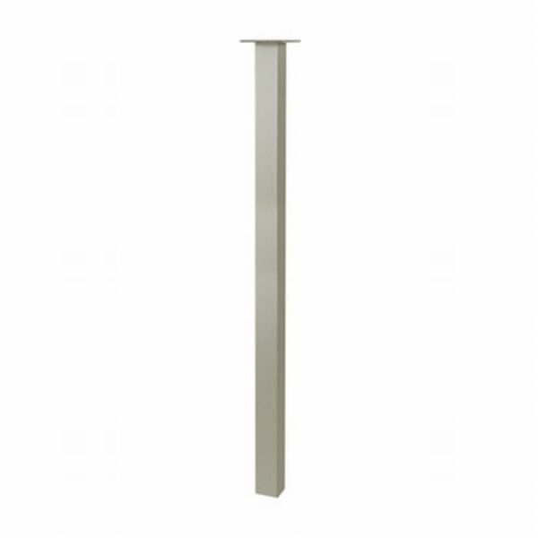 Tafelpoot Fifty barhoogte inox-look.