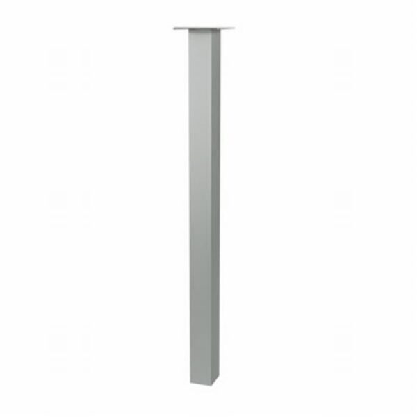 Tafelpoot Fifty standaard inox-look.