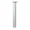 Tafelpoot standaard geribbeld aluminium. Tafelpoot standaard geribbeld aluminium.
