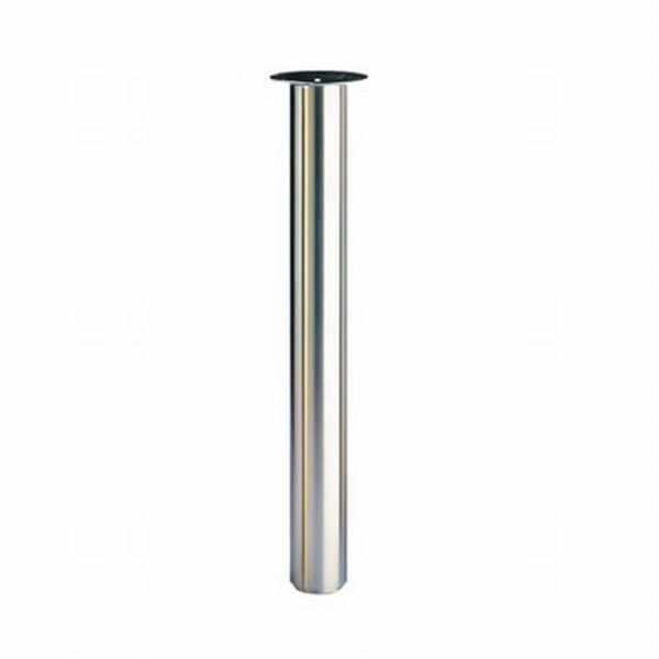 Tafelpoot superlang Cento inox-look.