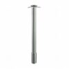 Tafelpoot superlang Deluxe inox-look. Tafelpoot superlang Deluxe inox-look.