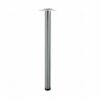 Tafelpoot superlang standaard inox-look. Tafelpoot superlang standaard inox-look.