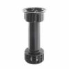 Zwarte stelpoot 10 cm  incl. vaste montagehouder Zwarte stelpoot 10 cm  incl. vaste montagehouder