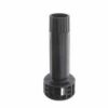 Zwarte stelpoot 15 cm  incl. losse montagehouder Zwarte stelpoot 15 cm  incl. losse montagehouder