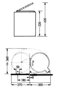 Hailo Big Box 15L RVS Donkerbruin