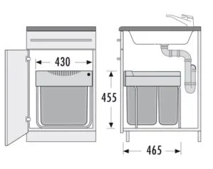 Hailo Easy-Cargo - Voluittrek 49 liter Grijs.