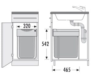 Hailo Easy-Cargo – Voluittrek 40 liter Grijs